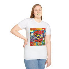 The "Heroic Hearts" Bonus Mom Softstyle Tee