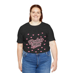 The "Badass Mom" Retro Graphic Tee — Premium Short Sleeve Shirt