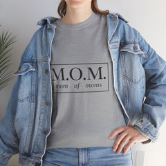 The "M.O.M." Signature Heavy Cotton Tee — "Mom of Moms" Edition