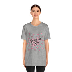 The "Badass Mom" Retro Graphic Tee — Premium Short Sleeve Shirt