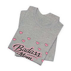 The "Badass Mom" Retro Graphic Tee — Premium Short Sleeve Shirt