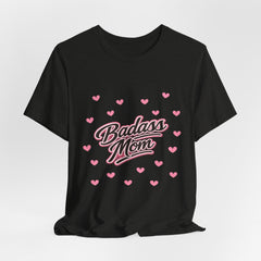 The "Badass Mom" Retro Graphic Tee — Premium Short Sleeve Shirt