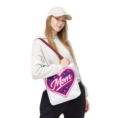 Cosmic Heart Mom Signature AOP Tote — Vibrant Galaxy Print Bag