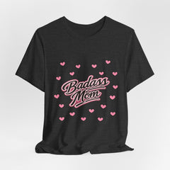 The "Badass Mom" Retro Graphic Tee — Premium Short Sleeve Shirt