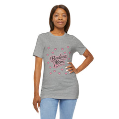 The "Badass Mom" Retro Graphic Tee — Premium Short Sleeve Shirt
