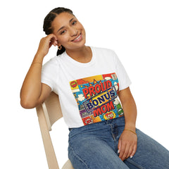 The "Heroic Hearts" Bonus Mom Softstyle Tee