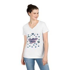 Badass Mom: Detroit Edition V-Neck — Premium Motor City Cotton Tee