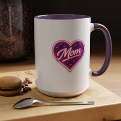 The "Cosmic Heart Mom" Accent Mug — Signature Boutique Ceramic