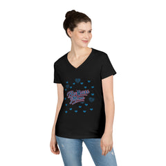 Badass Mom: Detroit Edition V-Neck — Premium Motor City Cotton Tee