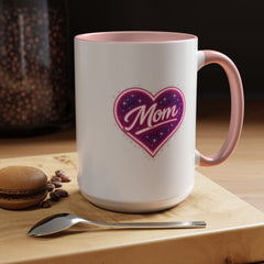 The "Cosmic Heart Mom" Accent Mug — Signature Boutique Ceramic