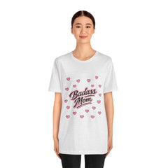 The "Badass Mom" Retro Graphic Tee — Premium Short Sleeve Shirt