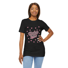 The "Badass Mom" Retro Graphic Tee — Premium Short Sleeve Shirt