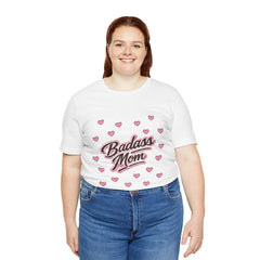 The "Badass Mom" Retro Graphic Tee — Premium Short Sleeve Shirt