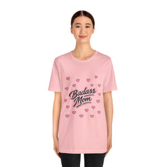 The "Badass Mom" Retro Graphic Tee — Premium Short Sleeve Shirt