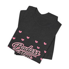 The "Badass Mom" Retro Graphic Tee — Premium Short Sleeve Shirt