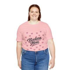 The "Badass Mom" Retro Graphic Tee — Premium Short Sleeve Shirt