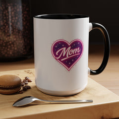 The "Cosmic Heart Mom" Accent Mug — Signature Boutique Ceramic