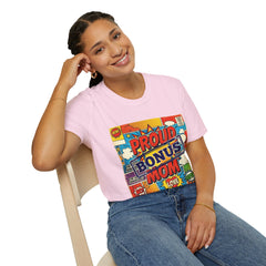 The "Heroic Hearts" Bonus Mom Softstyle Tee