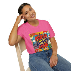 The "Heroic Hearts" Bonus Mom Softstyle Tee