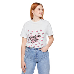 The "Badass Mom" Retro Graphic Tee — Premium Short Sleeve Shirt