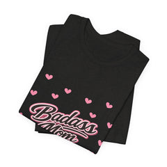 The "Badass Mom" Retro Graphic Tee — Premium Short Sleeve Shirt