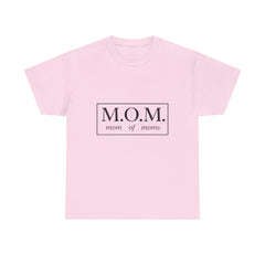 The "M.O.M." Signature Heavy Cotton Tee — "Mom of Moms" Edition