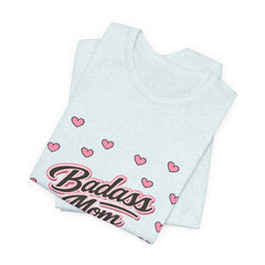 The "Badass Mom" Retro Graphic Tee — Premium Short Sleeve Shirt