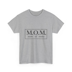 The "M.O.M." Signature Heavy Cotton Tee — "Mom of Moms" Edition