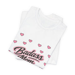 The "Badass Mom" Retro Graphic Tee — Premium Short Sleeve Shirt