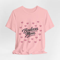 The "Badass Mom" Retro Graphic Tee — Premium Short Sleeve Shirt
