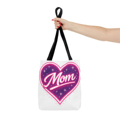 Cosmic Heart Mom Signature AOP Tote — Vibrant Galaxy Print Bag