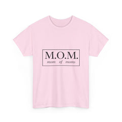 The "M.O.M." Signature Heavy Cotton Tee — "Mom of Moms" Edition