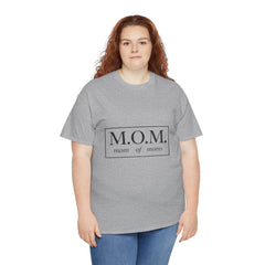 The "M.O.M." Signature Heavy Cotton Tee — "Mom of Moms" Edition