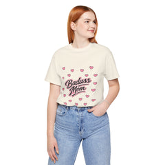 The "Badass Mom" Retro Graphic Tee — Premium Short Sleeve Shirt