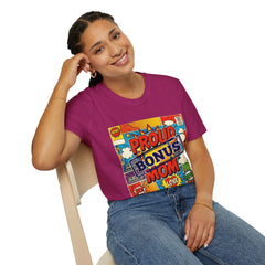 The "Heroic Hearts" Bonus Mom Softstyle Tee