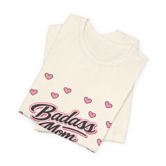 The "Badass Mom" Retro Graphic Tee — Premium Short Sleeve Shirt