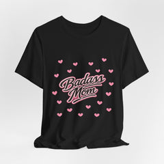 The "Badass Mom" Retro Graphic Tee — Premium Short Sleeve Shirt