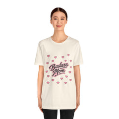 The "Badass Mom" Retro Graphic Tee — Premium Short Sleeve Shirt