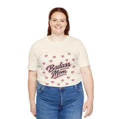 The "Badass Mom" Retro Graphic Tee — Premium Short Sleeve Shirt