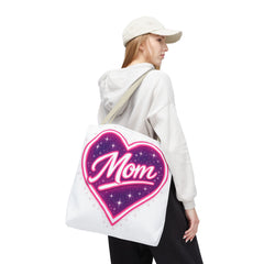 Cosmic Heart Mom Signature AOP Tote — Vibrant Galaxy Print Bag