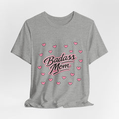 The "Badass Mom" Retro Graphic Tee — Premium Short Sleeve Shirt