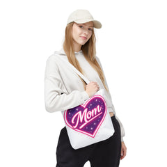 Cosmic Heart Mom Signature AOP Tote — Vibrant Galaxy Print Bag