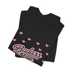 The "Badass Mom" Retro Graphic Tee — Premium Short Sleeve Shirt