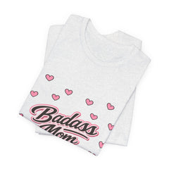 The "Badass Mom" Retro Graphic Tee — Premium Short Sleeve Shirt