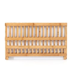 Double Bamboo Compact Dish Rack