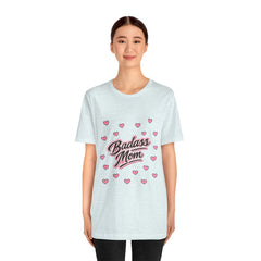 The "Badass Mom" Retro Graphic Tee — Premium Short Sleeve Shirt