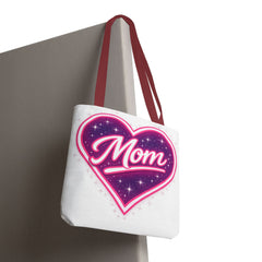Cosmic Heart Mom Signature AOP Tote — Vibrant Galaxy Print Bag