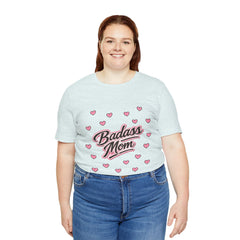 The "Badass Mom" Retro Graphic Tee — Premium Short Sleeve Shirt