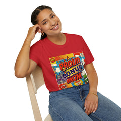The "Heroic Hearts" Bonus Mom Softstyle Tee