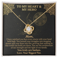 A Hero's Honor: Badass Mom Love Knot Necklace